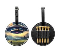 WBQLSL UFO Landing Sac de rangement tendance pour tees de golf - Design léger pour un rangement rapide des tees de golf