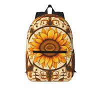 WBQLSL Un sac à dos pour ordinateur portable motif tournesol - peut stocker des articles de bureau, de gym et de voyage