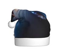 WBQLSL Un univers fascinant avec un chapeau de Père Noël, décoration d'ambiance de fête de Noël, accessoire interactif de fête du Nouvel An