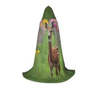WBQLSL Une belle cape de magicien à motif cerf, adaptée pour adultes et adolescents, cosplay, gamme complète de tailles S, M, L