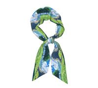 WBQLSL Vast grassland Prints Écharpe en soie pour femme, peut être utilisée comme foulard, châle, bracelet de sac à main ou bandeau