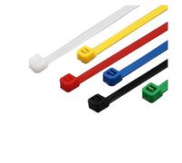 WBTAJZHY Attaches de câbles électriques, Attaches de câble autobloquantes, 100 pièces, Boucle Fixation en Nylon, Organisateur, Ceinture Liaison(Blue,3X150mm)