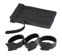 WBTAJZHY Attaches de câbles électriques, Organisateur de câbles libérables, Attaches, 50 pièces, Sangles à Boucles réutilisables en Nylon for la Gestion des Fils(Black,12x250MM)