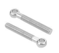 WBTAJZHY Boulons à œil, boulons à œil Robustes, 2 pièces de boulons à œil pivotants for Machines, Acier Inoxydable M16 for vannes à Guillotine de Pipeline, Fixations de Construction,(M16x150mm)