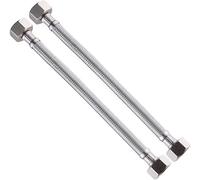 WBTAJZHY Raccords de Robinet, 1/2" x 1/2" for Robinet mitigeur Monobloc de Cuisine et Salle de Bain, connecteur de Remplacement for Tuyau d'alimentation en Eau Flexible, 2 pièces(800mm)