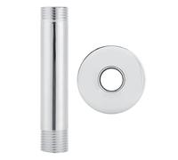 WBTAJZHY Rallonge de Douche 2 pièces 10 cm Bras d'extension pommeau Montage au Plafond Tube Pluie en Acier Inoxydable Support supérieur Accessoires Salle Bain