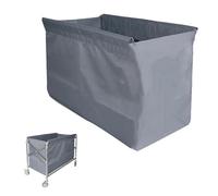 WBTAJZHY Sac de Rangement for Chariot à Linge, Sac en Tissu Oxford, Amovible 350 400 L for Panier Roulant, Remplacement for Travail Chambre d'hôtel(Gray,80x53x65cm/32x21x26in)