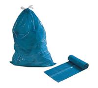 WBV Sac poubelle 120 l bleu avec lien env. 39 my rouleau de 25 pcs Quantité:10