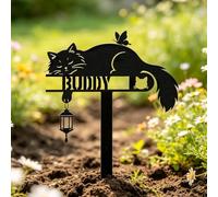 WBW Pierre Tombale Personnalisée Chien Chat Plaque Commémorative Funéraire，ChatA
