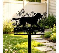 WBW Pierre Tombale Personnalisée Chien Chat Plaque Commémorative Funéraire，ChienD