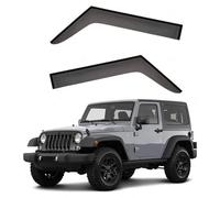WBWBB Déflecteurs de Vent Spécifiques pour Jeep Wrangler MK3-JK 2007-2017, Déflecteurs Latéraux en ABS Renforcé Protection Intégrale Contre Pluie/Vent/UV,2PC