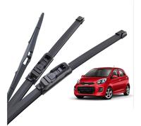 WBWBB Jeu d'essuie-Glaces Avant et arrière pour Kia Picanto TA MK2 2011-2017, Ensemble de Balais D'essuie-Glace Avant et Arrière de Voiture Brosses