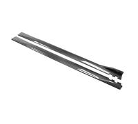 WBWBB Jupes Latérales de Voiture pour BMW 1 Series F20 4 Door 2012-2019, Séparateurs à Bascule Anti Rayures Winglet Style Anti-Rayures Carrosserie Accessoire,A-Carbon Fiber Look Black