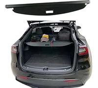 WBWBB Tablette de Colis Coffre Arrière Rétractable de Voiture pour Tesla Model Y 2020-2023, Noir Housse Colis Cargo Coque Cache-Bagages Couverture