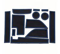 WBWBB Tapis Antidérapants pour Console Centrale de Voiture pour Ford Mustang 2015-2020, Porte-Gobelets et Rainures Porte Protection Anti-Poussière,Blue