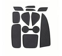 WBWBB Tapis Antidérapants pour Console Centrale de Voiture pour Toyota Yaris 2020, Porte-Gobelets et Rainures Porte Protection Anti-Poussière,Black
