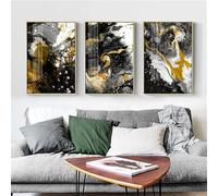 WBYZAC Art sur Toile-Art Nordique Abstrait Affiche Estampes sur Toile Peinture Murale Images Modernes pour Salon Cuisine Bureau Chambre à Coucher-40W*60L cm/(16W*24L pouce)-3pcs Pas de cadre