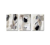 WBYZAC Images Murales,3 Pièces-Affiches et Impressions en Noir et Blanc Art Mural Toile Peinture Images Décoration D'Intérieur Bureau Maison Esthétique Abstraite-60 * 70cm/24 * 27 pouce(sans cadre)