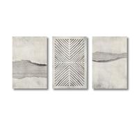 WBYZAC Impressions D'Art-Affiches Illustrées Abstraites sur Toile Décoration Murale Peinture Affiches pour Salon Cuisine Bureau Chambre Couloir-40W*50L cm/(16W*20L pouce)-3pcs Pas de cadre