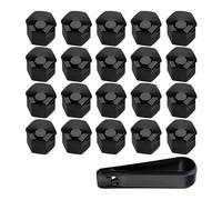 WBZHUSS 20 pièces Voiture Cache éCrous, pour Toyota Yaris/Hybrid 2020-2023 2024 Vis de Moyeu de Voiture Capuchon de Protection Antivol Anti-poussière Protection décorative,19MM-A