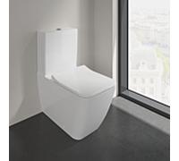 Villeroy und Boch à poser au sol WC 4612R0R1 37,5 x 70 cm, pour combinaison, sans rebord, blanc C-plus