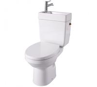 WC à poser avec lave-mains intégré sans bride sortie horizontale Opale