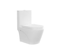 Vente-unique - WC à poser blanc mat en céramique - Evacuation horizontale - NAGILAM
