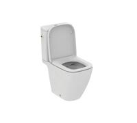 WC à poser compact I.Life S sans bride sortie horizontale avec abattant frein de chute