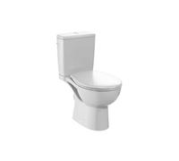 Jacob Delafon E25852-00 WC au sol sans bride Gaspard 3/6L alimentation latérale, abattant extraplat declipsable.