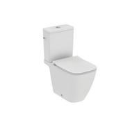 Ideal Standard I.Life B Pack WC à poser,Abattant WC Ultrafin & Frein de Chute, Longueur 66,5 cm, Sans Bride RimLS+, Double Chasse d'Eau, Sortie Horizontale T534801