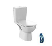 WC à poser sans bride sortie horizontale JACOB DELAFON Gaspard avec abattant frein de chute et déclipsable + gel WC