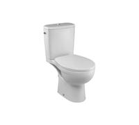 WC à poser sans bride sortie horizontale JACOB DELAFON Patio avec abattant frein de chute déclipsable