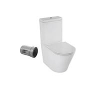 WC à poser sans bride sortie universelle Rodin+ avec abattant frein de chute