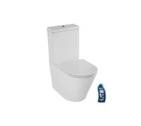 WC à poser sans bride sortie universelle Rodin+ avec abattant frein de chute + nettoyant