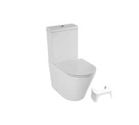 WC à poser sans bride sortie universelle Rodin+ avec abattant frein de chute + tabouret physiologique blanc