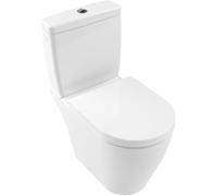 Villeroy & Boch Avento Cuvette au sol avec réservoir de chasse attenant, DirectFlush et abattant, 5641Q801,