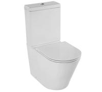 Jacob Delafon - Pack WC au Sol Sans Bride Rodin+ - Sortie Variable - Réservoir Économie d'eau 3/6L - Abattant Extra-Plat Déclipsable Fermeture Douce - 66,5 x 36 x 83 cm- Blanc - E25855-00