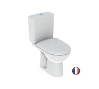 Geberit Pack WC au sol Renova – réservoir attenant, sortie horizontale, Rimfree, abattant blanc