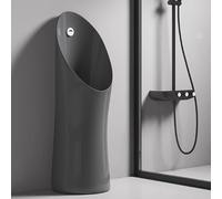 WC automatique au sol avec chasse d'eau et inverseur en céramique anti-fuites - Salle de bain moderne indispensable pour une hygiène pratique