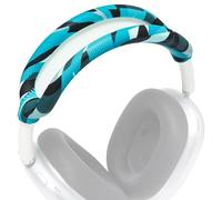 WC BandZ Max - Housse de Bandeau en Silicone Compatible avec AirPods Max 1 & 2 par Wicked Cushions | Confort et Protection Améliorés | Designs Wicked | Prisme Cyan