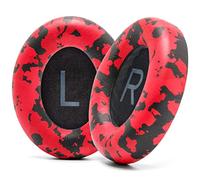 WC Coussinets améliorés pour Casque Bose Noise Cancelling 700 (NC700) par Wicked Cushions - Cuir Souple, Mousse à mémoire de Forme de Luxe, épaisseur Accrue, Extra Durable | Camo Rouge