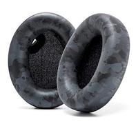 WC Coussinets Extra épais pour Casque Sony WH1000XM4 par Wicked Cushions - Cuir Souple, Mousse à mémoire de Luxe à Isolation phonique, Fonctionne avec capteur d'oreille | Black Camo