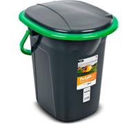 WC de voyage WC de camping Seau de toilette mobile Camping Outdoor Seau 19L noir-vert