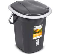 WC de voyage WC de camping WC à seau mobile Camping Outdoor Seau 19L Anthracite