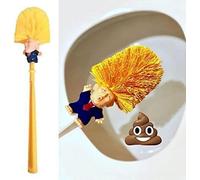 WC Donald Trump-Les brosses rendent Votre Toilette Encore Plus Belle Cadeau de bâillon drôle Humour Politique Nouveauté drôle de Toilette Gag Blague(size4 avec Support)