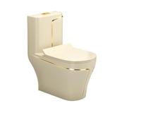 WC en céramique - Chaise percée moderne à chasse d'eau siphonique avec anti-odeur, design peu encombrant pour salle de bain, hauteur 300 mm