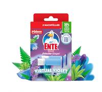 WC-Ente Frische-Siegel Recharge de nettoyant WC sans panier Parfum violet virtuel 2 x 36 ml