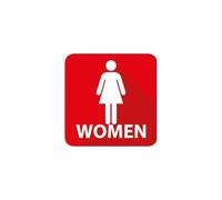 WC femme logo 336 autocollant sticker toilette - Taille : 12 cm - Couleur : rose