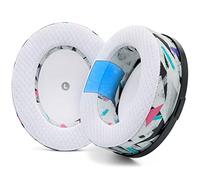 WC Freeze Penrose - Coussinets en Gel de Refroidissement pour Audeze Penrose & Mobius, fabriqués par Wicked Cushions, durabilité, épaisseur et Isolation phonique améliorées | 90's White