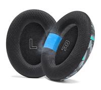 WC Freeze QC Ultra - Coussinets d'oreille de Rechange en Gel rafraîchissant compatibles avec Les écouteurs Bose QuietComfort Ultra Gen 1 et Gen 2 par Wicked Cushions | Tissu Respirant | 90's Black